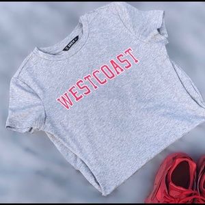 Grey MIDI Dress with red “ WESTCOAST “ logo